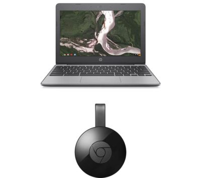 HP 11-v050na 11.6  Chromebook & Chromecast Bundle